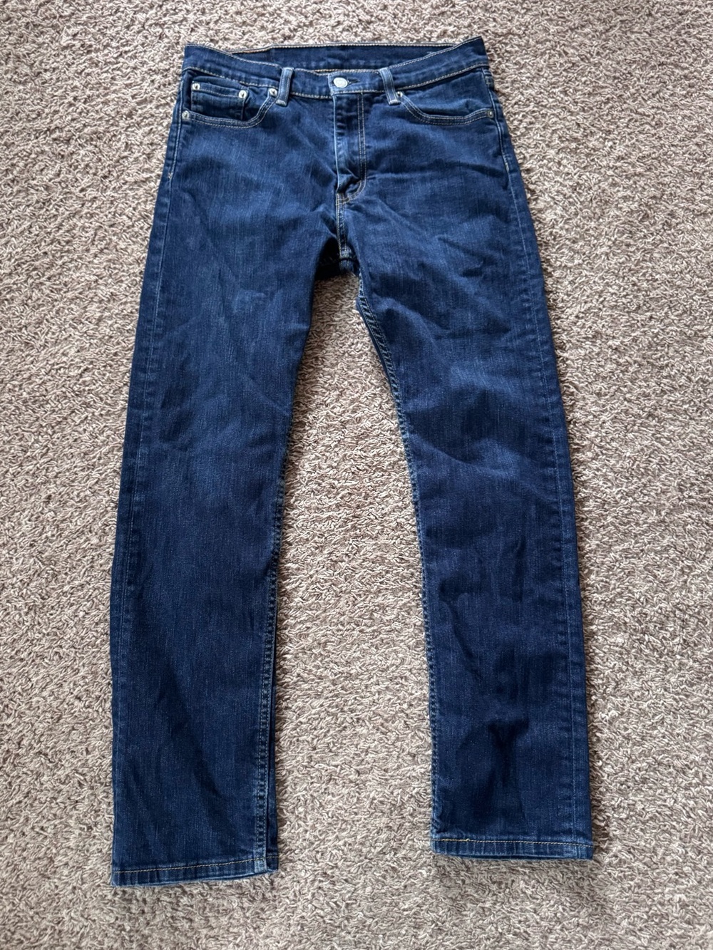 Levi’s Men’s Jeans W30 L30 Dark Wash Blue Denim Straight Slim Casual